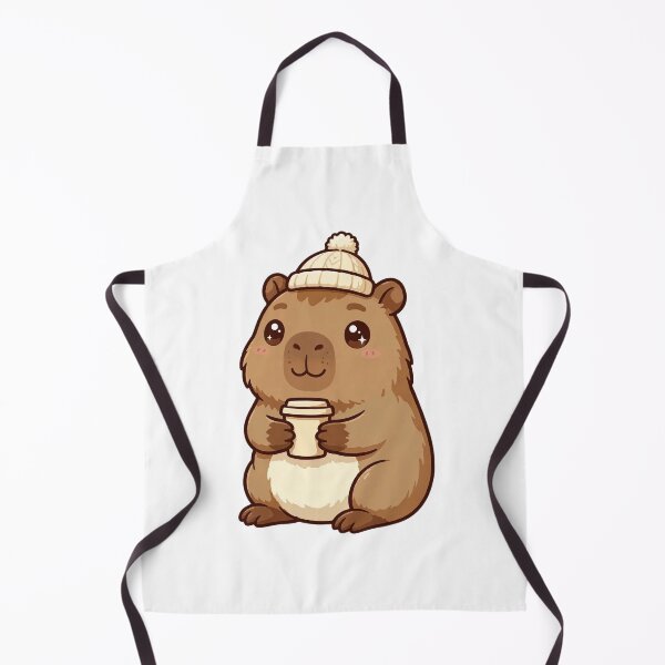 Item preview, Cozy Capybara Drinking Coffee - Cute Kawaii Winter Capybara Meme designed and sold by Ala'Salem| Cute Characters, Real Moods.