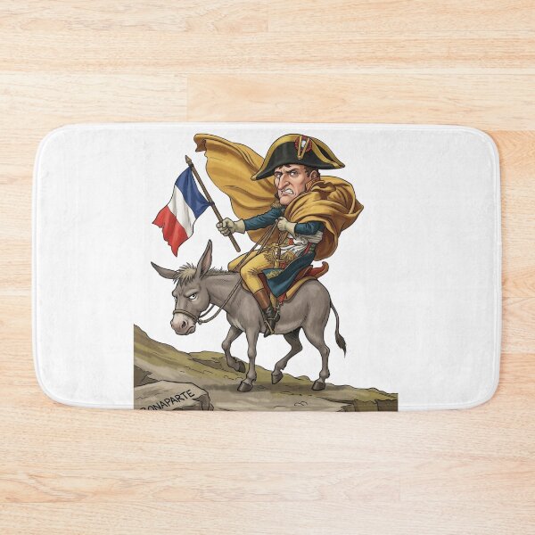 Item preview, Napoleon Bonaparte Riding Donkey Funny Parody Illustration designed and sold by Alaric4you.