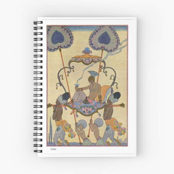 Artikelvorschau, Indischer Kunstdruck, Vintage-Modeillustration aus Indien, George Barbier Art-Deco-Wanddekoration entworfen und verkauft von RickE.