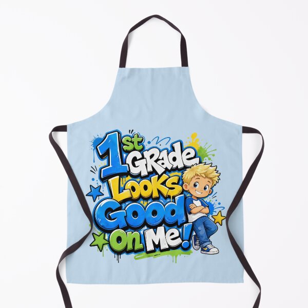 Item preview, 1st Grade Looks Good On Me – Blond Boy Back to School designed and sold by MomParentADHD.