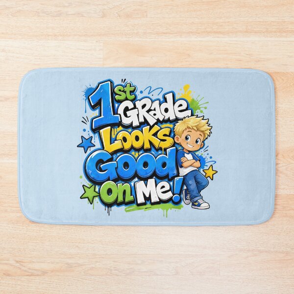 Item preview, 1st Grade Looks Good On Me – Blond Boy Back to School designed and sold by MomParentADHD.
