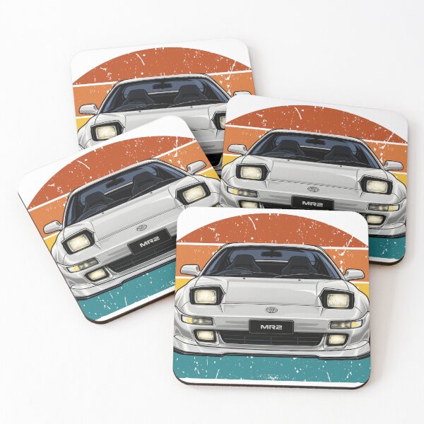 Item preview, 90s Japanese Sports Car white MR2 Retro Sunset Graphic designed and sold by spoxi717.