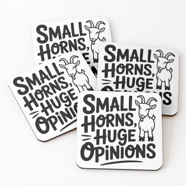 Item preview, Small Horns, Huge Opinions designed and sold by theartfulaspie.
