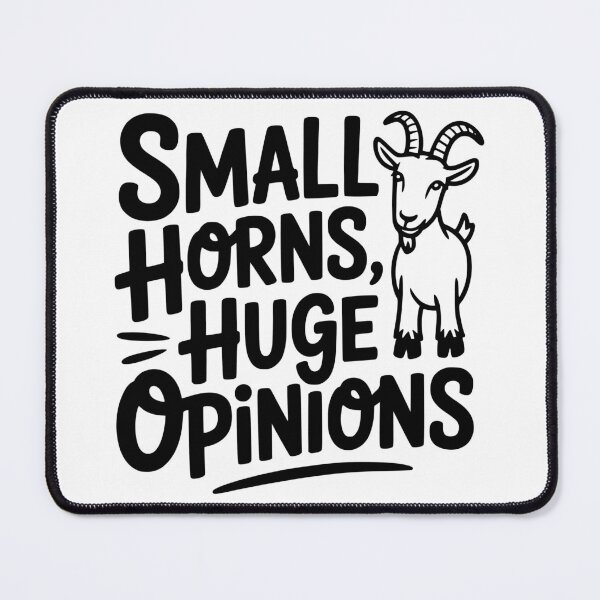 Item preview, Small Horns, Huge Opinions designed and sold by theartfulaspie.