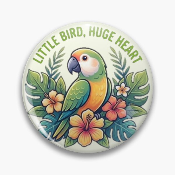 Item preview, Little Bird Huge Heart Cute Lovebird designed and sold by PunchDrop.