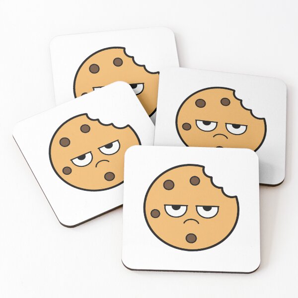Item preview, Unimpressed Chocolate Chip Cookie Resting Bitch Face Cartoon designed and sold by Bitchy Little Things.