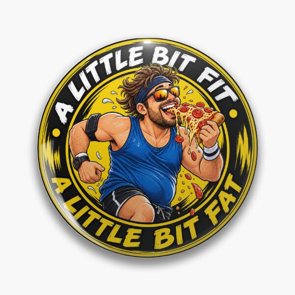 Item preview, A Little Bit Fit A Little Bit Fat Funny Running designed and sold by Kenzie & Co.