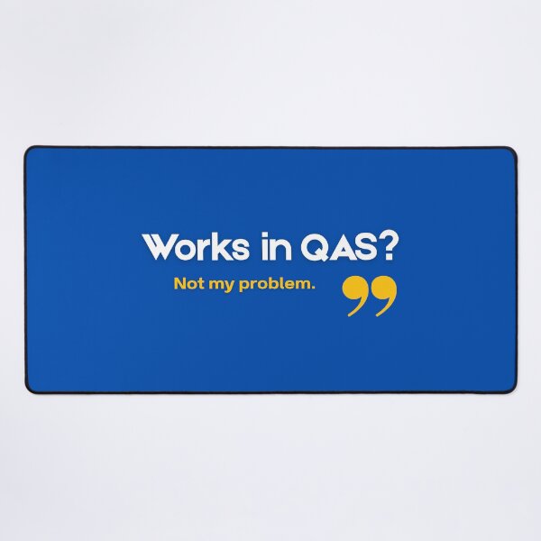 Item preview, Works in QA? - Funny SAP Developer Gift designed and sold by HypercareClub.