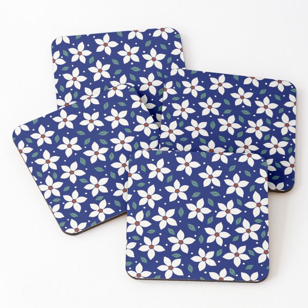 Item preview, Polish Pottery Traditional Blue Daisy Flowers designed and sold by KrisInStitches.