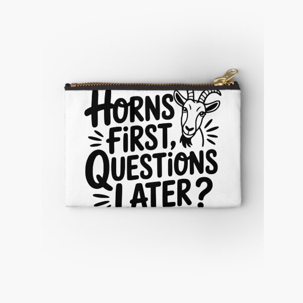 Item preview, Horns First, Questions Later designed and sold by theartfulaspie.