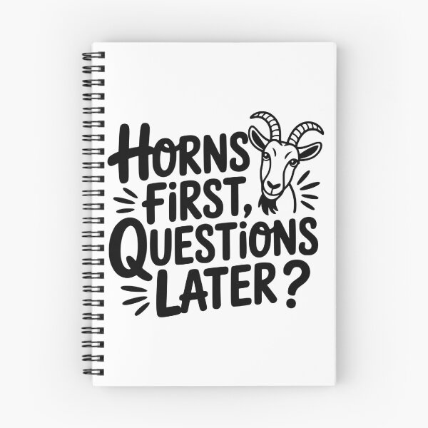 Item preview, Horns First, Questions Later designed and sold by theartfulaspie.