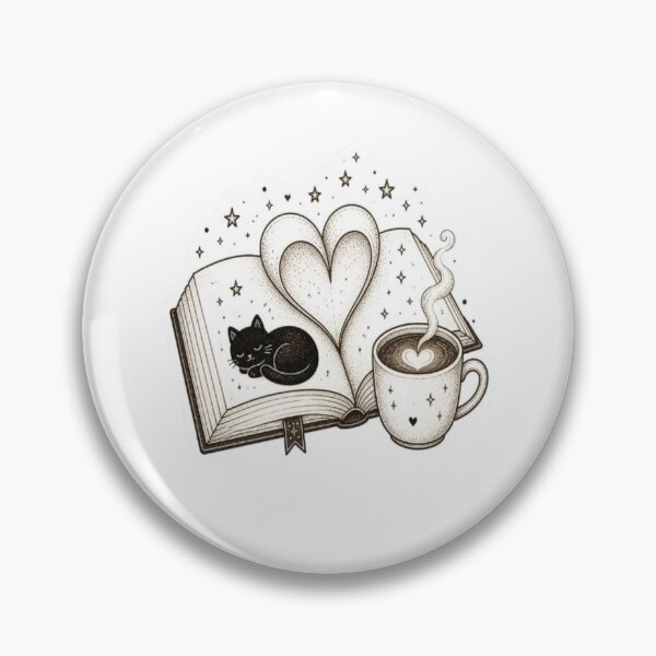 Item preview, Open Book Heart Sleeping Black Cat designed and sold by creativerooney.