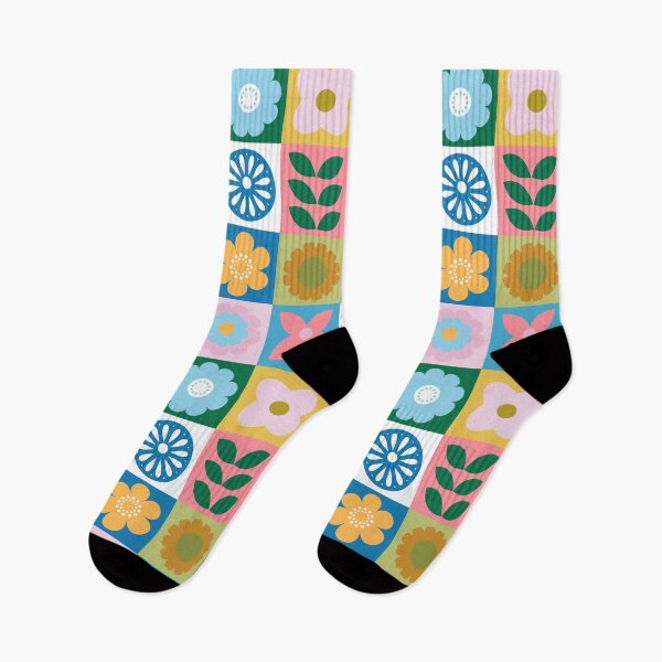 Item preview, Retro Scandi Floral Icons designed and sold by YesterdayColl.