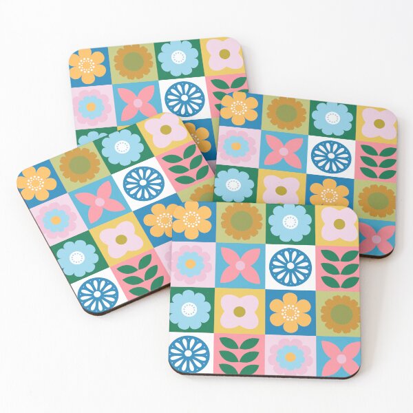 Item preview, Retro Scandi Floral Icons designed and sold by YesterdayColl.
