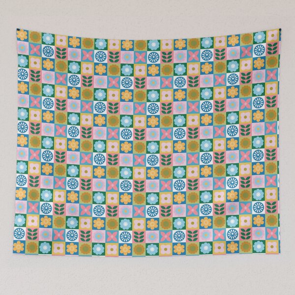 Item preview, Retro Scandi Floral Icons designed and sold by YesterdayColl.