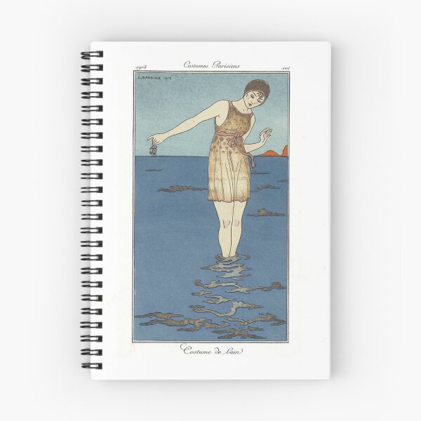 Item preview, Vintage Swimwear Wall Art, 1910s Bathing Costume Print, George Barbier French Illustration designed and sold by RickE.
