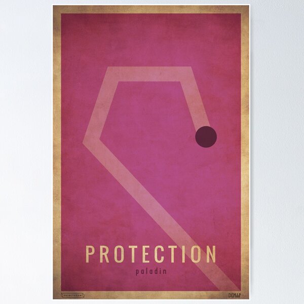 Protection Paladin - WoW Minimalism Poster