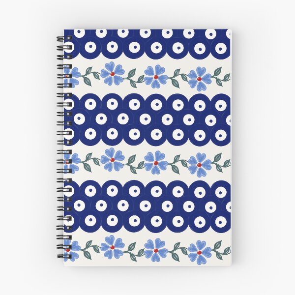 Item preview, Polish Pottery Traditional Mosquito Dots and Forget Me Not Flowers designed and sold by KrisInStitches.