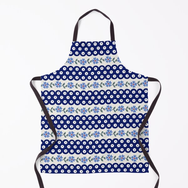 Item preview, Polish Pottery Traditional Mosquito Dots and Forget Me Not Flowers designed and sold by KrisInStitches.