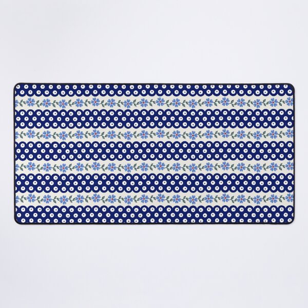 Item preview, Polish Pottery Traditional Mosquito Dots and Forget Me Not Flowers designed and sold by KrisInStitches.