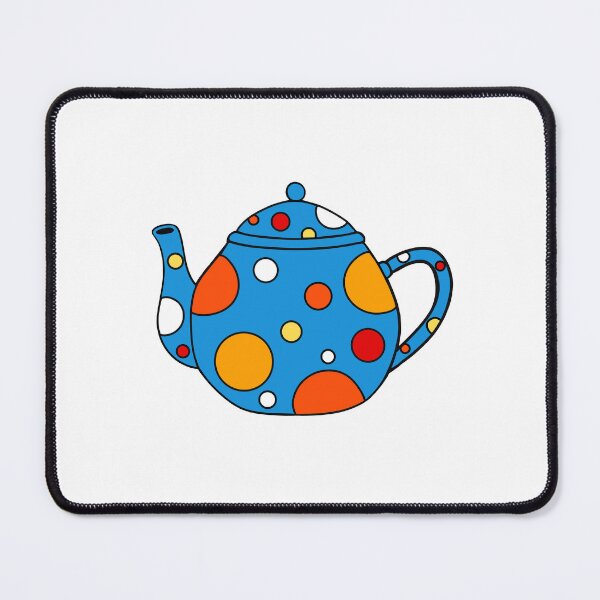Item preview, Blue Polka Dot Teapot designed and sold by Sartoris Art.