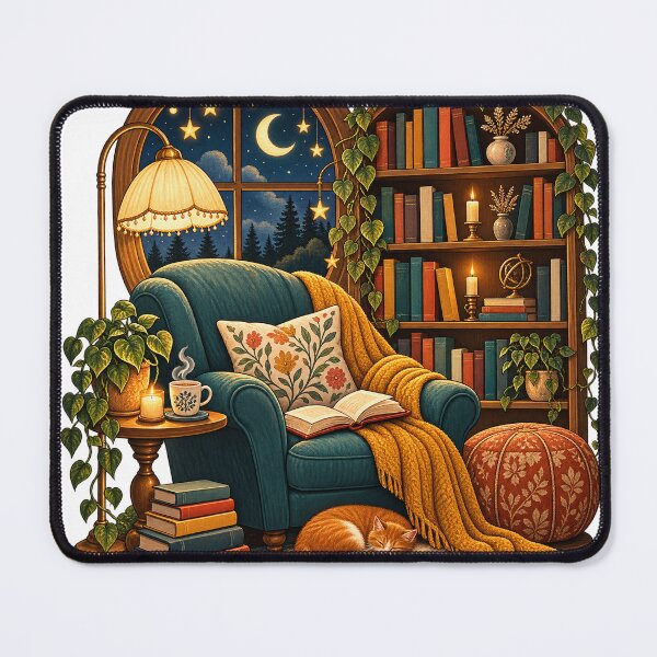 Item preview, Cozy Reading Nook Escape designed and sold by Barca art.