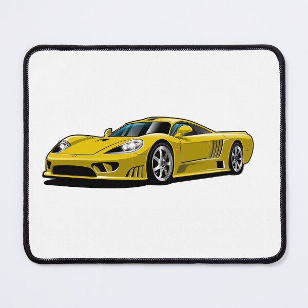 Item preview, American Super Car Saleen S7 in Yellow Color With Metallic Rims designed and sold by Juan-Art-22.
