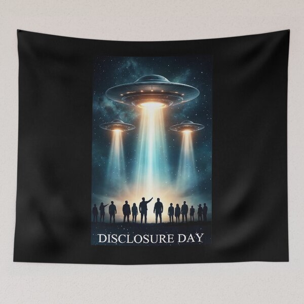 Item preview, Disclosure Day Poster Fan Art UFO Cinematic Print designed and sold by KAYAPO.