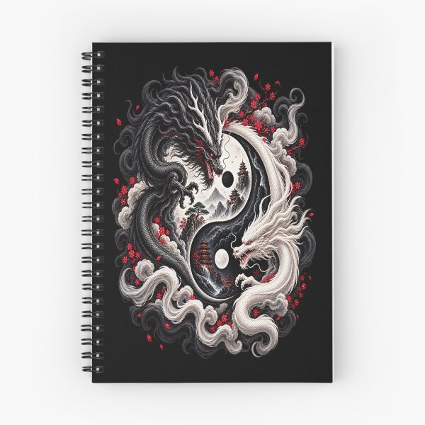 Item preview, Yin-Yang Dragon Guardians – Black and White Balance designed and sold by TroviTutto.