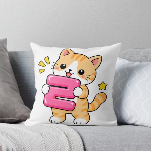 Aperçu de l'œuvre Chaton tigré orange mignon avec l'alphabet coréen Hangul ㄹ Kawaii Kitty créée et vendue par NoopnyangStudio.
