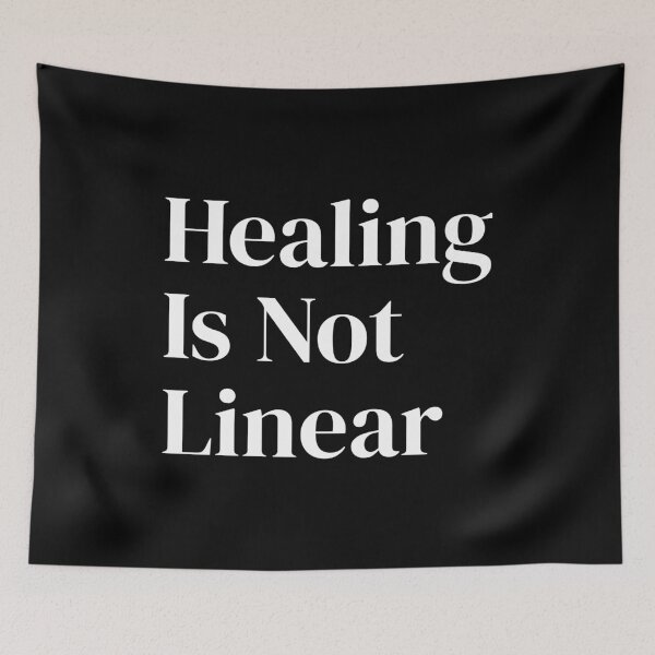 Item preview, Healing Is Not Linear - Black designed and sold by MZS Studio.