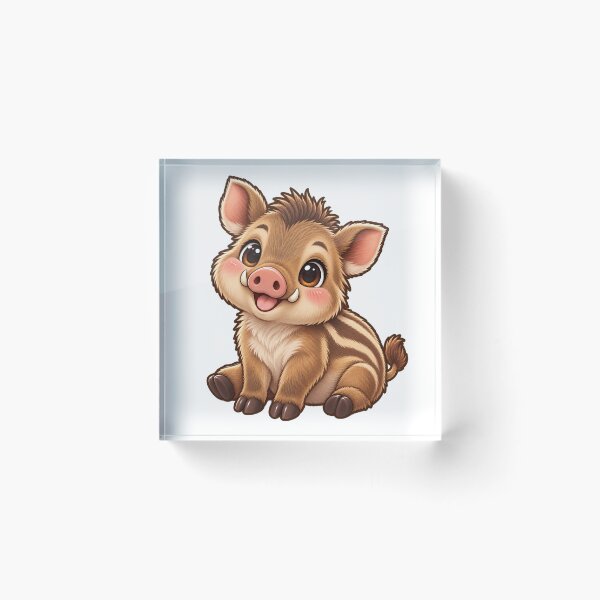Item preview, Kawaii Woodland Wild Boar Piglet designed and sold by Krys-Designs.