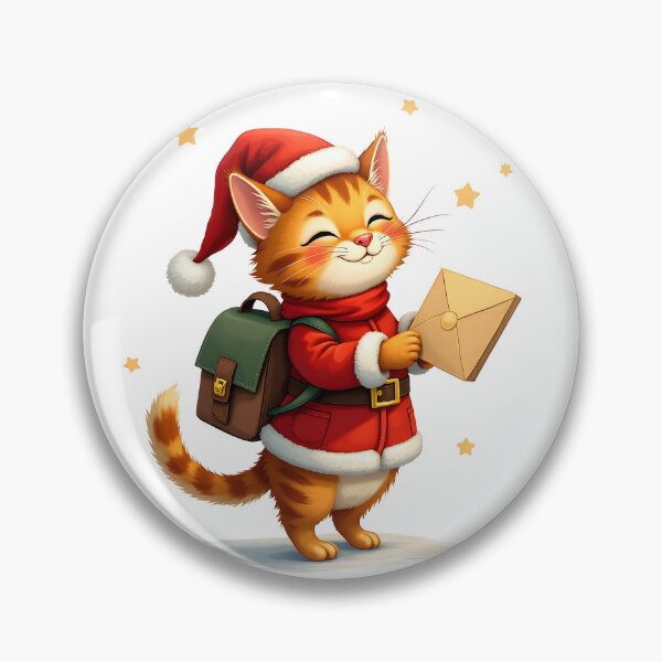 Item preview, Kitty Christmas Post Office – Santa Kitty Mail Carrier designed and sold by ArtemisEutopia.
