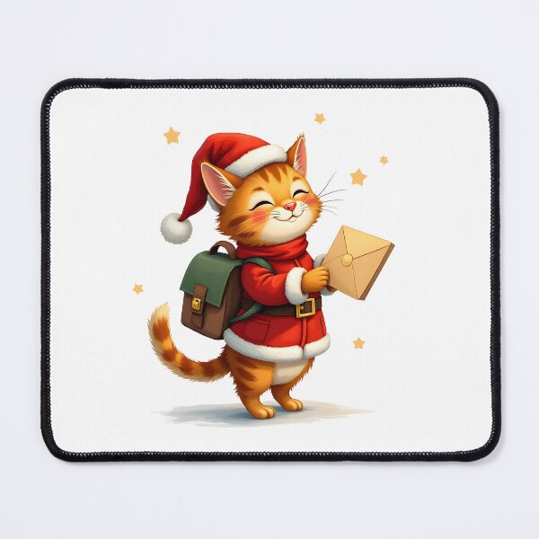 Item preview, Kitty Christmas Post Office – Santa Kitty Mail Carrier designed and sold by ArtemisEutopia.