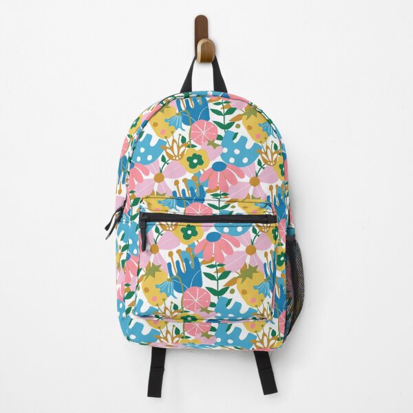 Item preview, Mod Scandi Wildflowers in White and Multi designed and sold by YesterdayColl.
