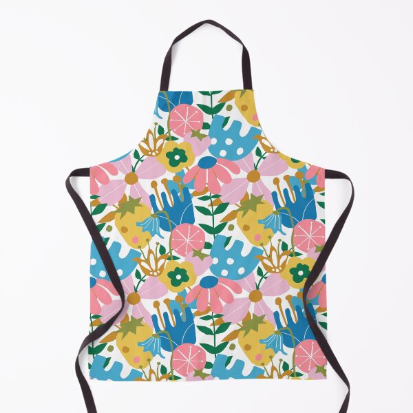 Item preview, Mod Scandi Wildflowers in White and Multi designed and sold by YesterdayColl.