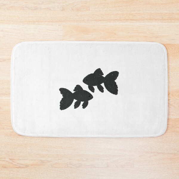 Item preview, Black Goldfish Duo - Minimalist Silhouette Illustration designed and sold by medicalkinoko.