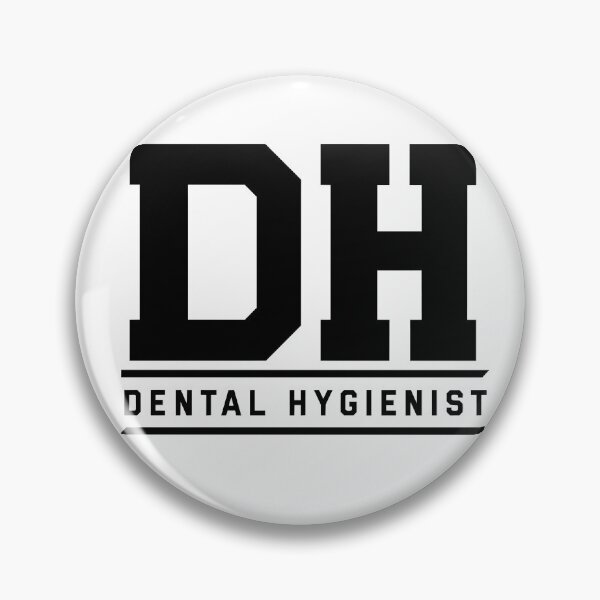 Item preview, DH Dental Hygienist - Bold Professional Badge Design designed and sold by medicalkinoko.