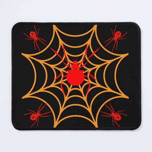 Item preview, Halloween Spider Web | Red Spider Gothic Halloween Design | Creepy Spider Art designed and sold by MariMarArt.