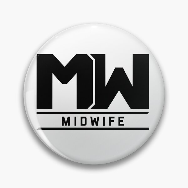 Item preview, MW Midwife - Bold Professional Badge Design designed and sold by medicalkinoko.