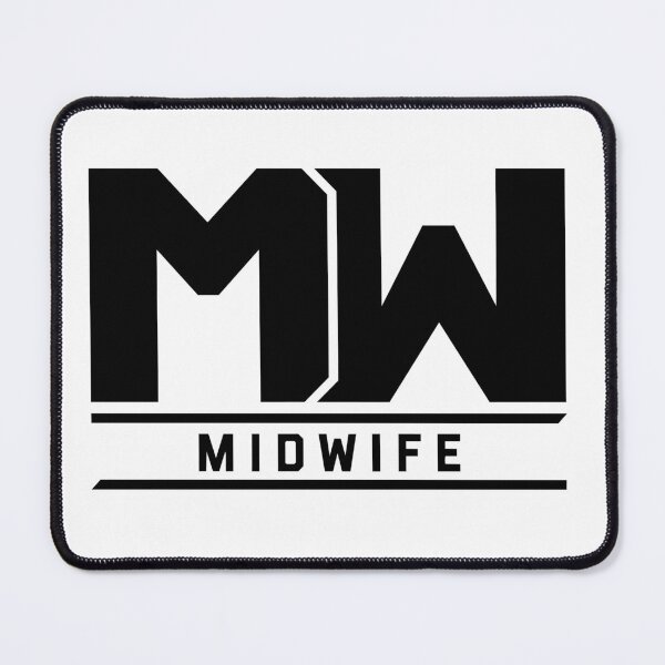 Item preview, MW Midwife - Bold Professional Badge Design designed and sold by medicalkinoko.