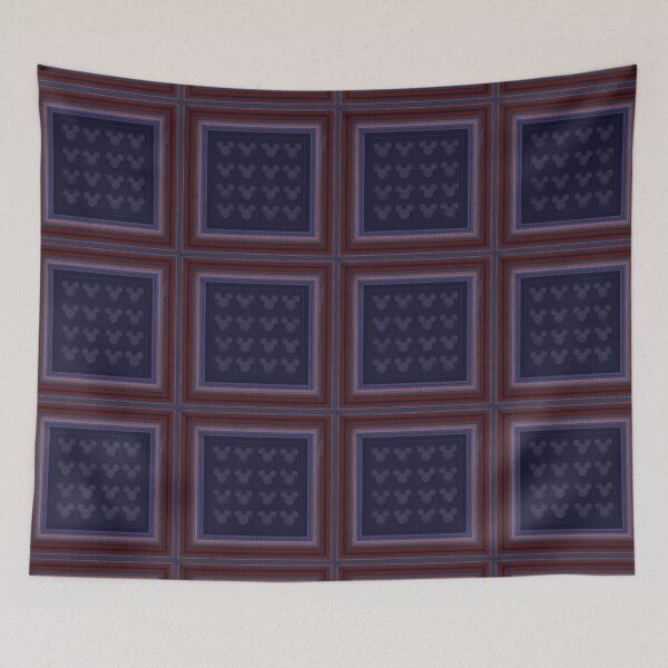 Item preview, Hidden Mickey Quilt in Dark Blue designed and sold by PrissDodrill-86.