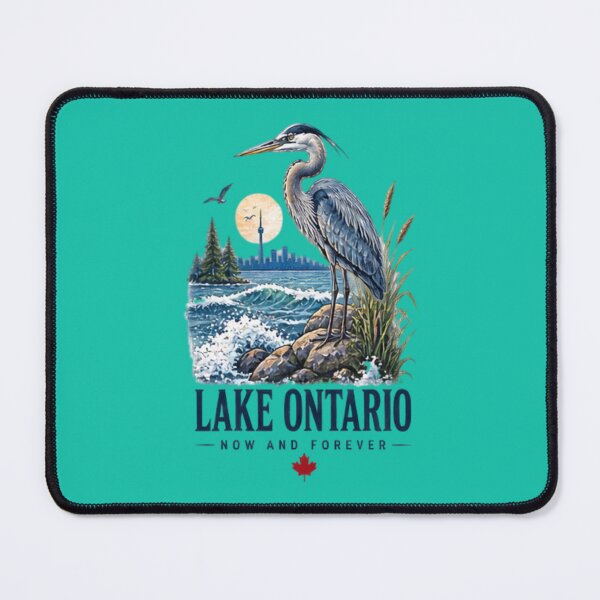 Item preview, Lake Ontario Great Blue Heron Toronto Skyline Nature and Canada designed and sold by BearLoveDesign.