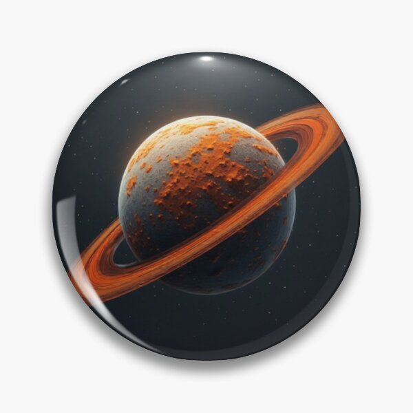 Item preview, Orange Grey Ringed Planet #2 designed and sold by Jadelight's AI Slop.