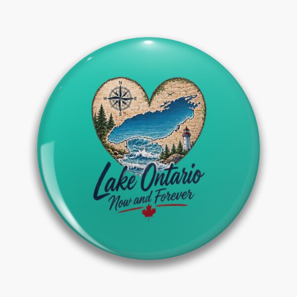 Item preview, Lake Ontario Heart Map Canada Travel and Ontario Love designed and sold by BearLoveDesign.