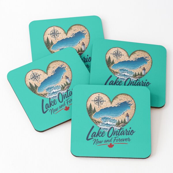 Item preview, Lake Ontario Heart Map Canada Travel and Ontario Love designed and sold by BearLoveDesign.