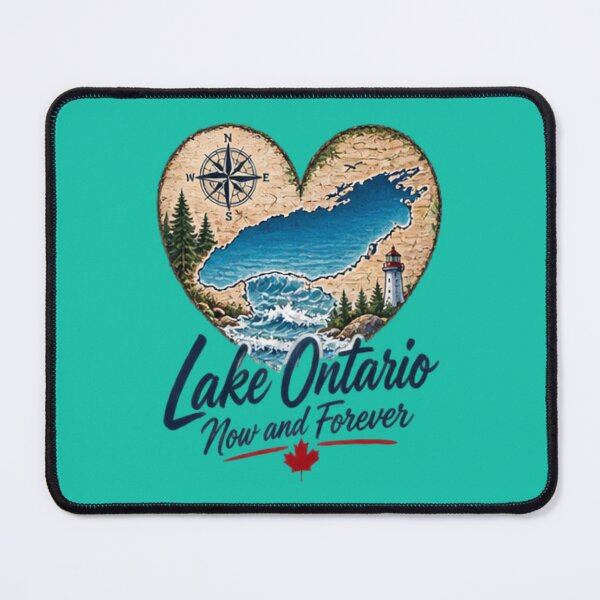 Item preview, Lake Ontario Heart Map Canada Travel and Ontario Love designed and sold by BearLoveDesign.