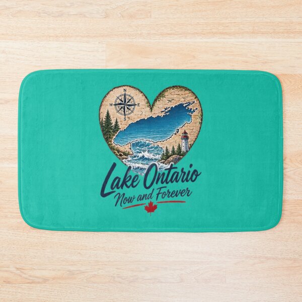 Item preview, Lake Ontario Heart Map Canada Travel and Ontario Love designed and sold by BearLoveDesign.