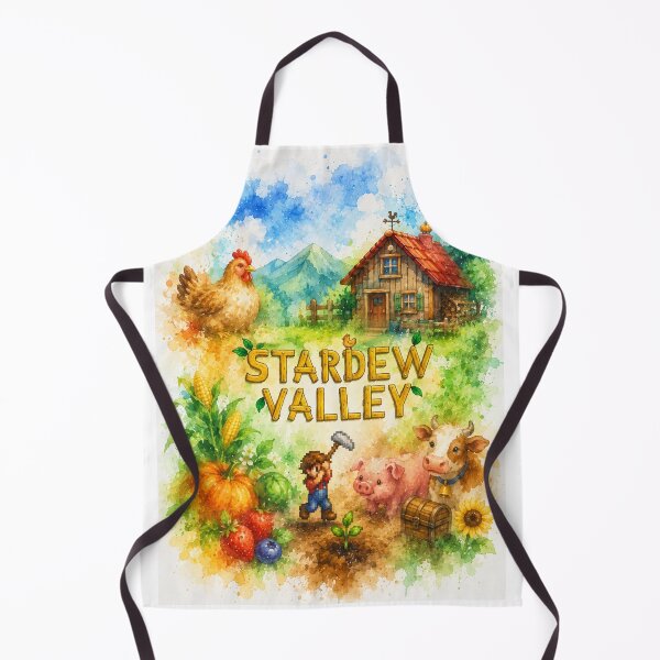 Item preview, Stardew Valley Art, Colourful Watercolour Gaming Decor designed and sold by CursedTeaDesigns.