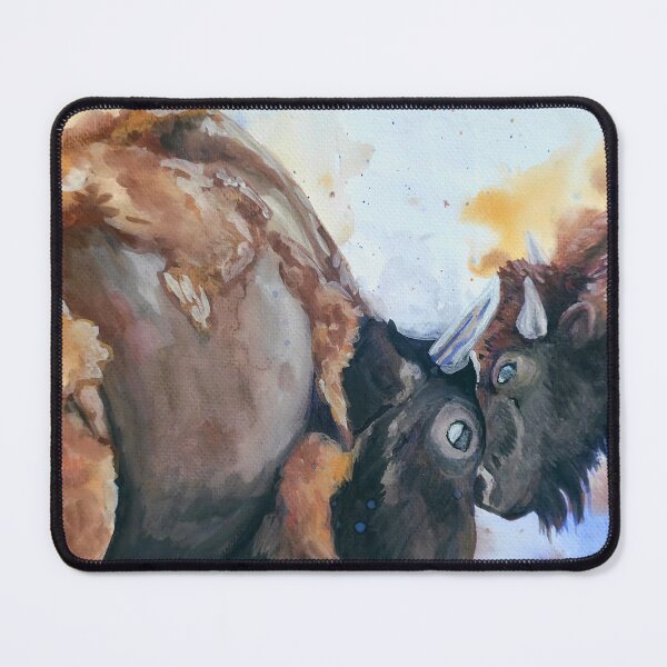 Item preview, Yellowstone Bison – Watercolor Wildlife Art designed and sold by The Pet Shop.